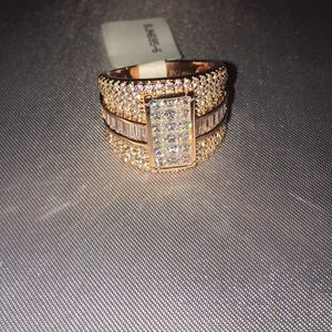 NWT Bella Luce rose gold diamond simulant ring